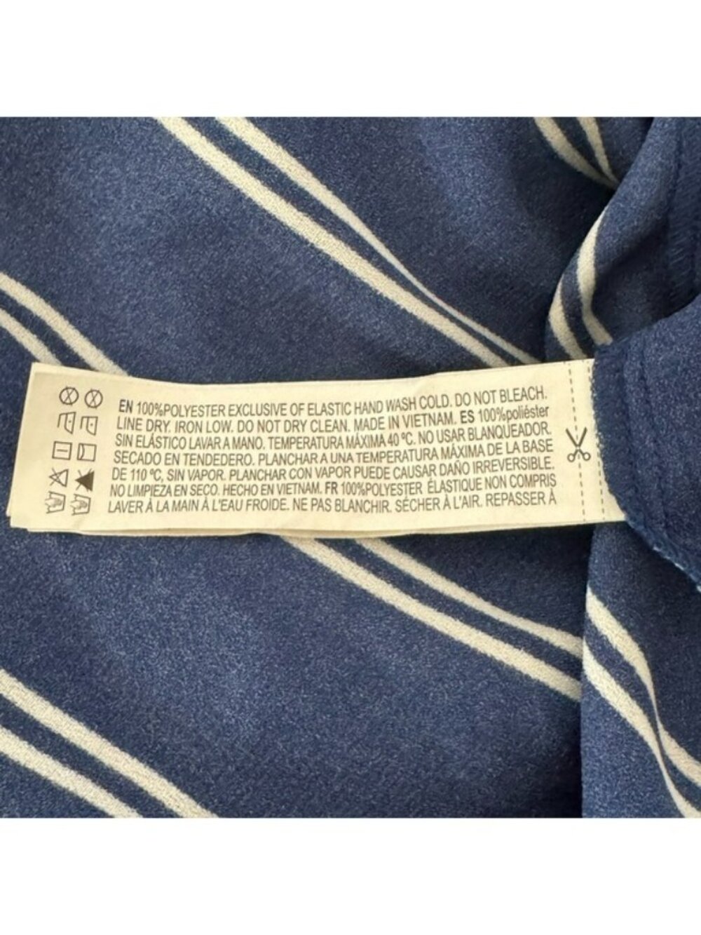 Forever 21 Large‎ Elegant Blue Striped Maxi Dress - Picture 7 of 7